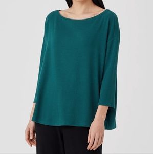 Eileen Fisher Bateau Long Sleeve Shirt